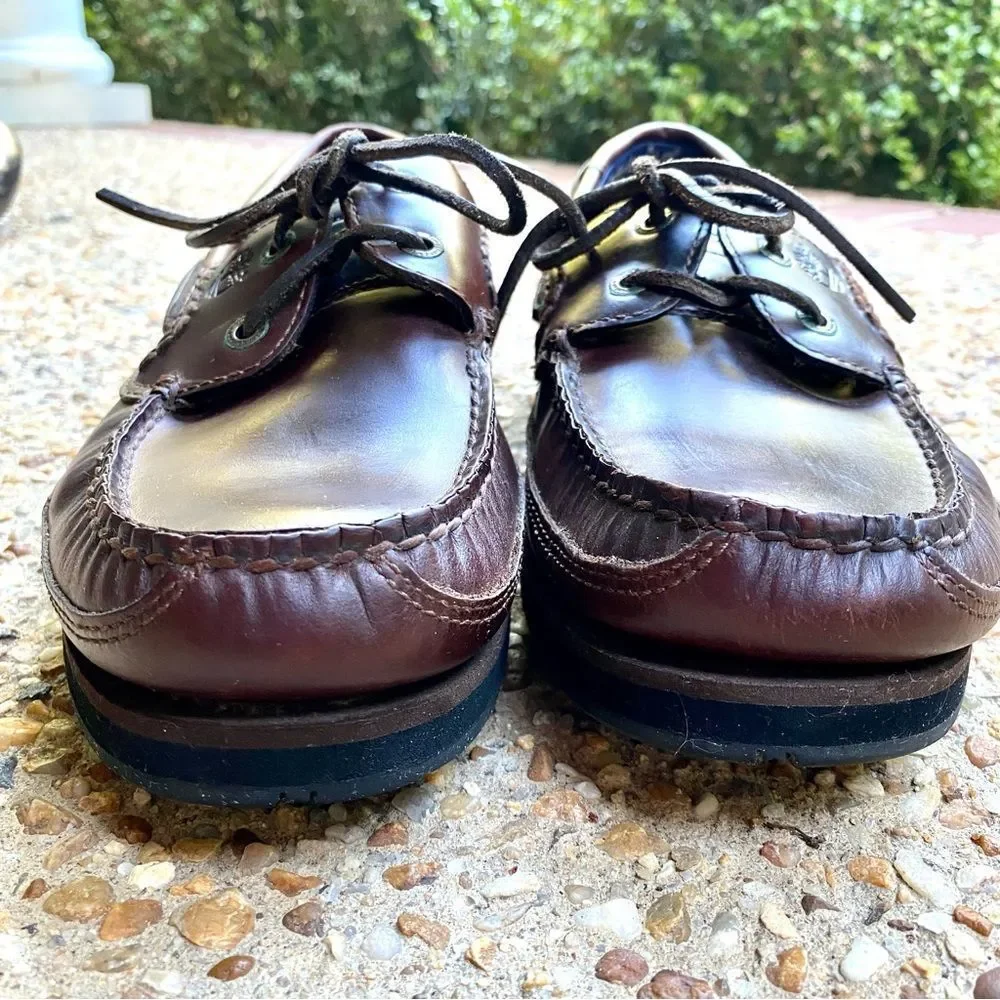 Timberland Men's Leather Deck Boat Classic Shoes Size 9.5